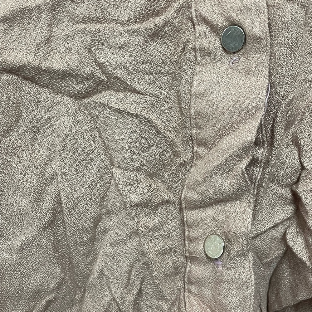 Gia XL, plus size, baby pink /cream Satin shirt - Picture 2 of 5